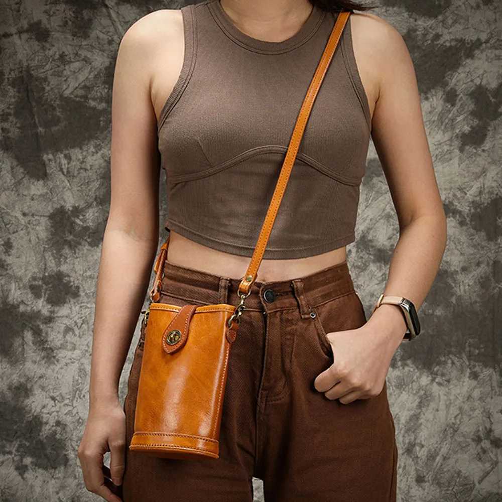 Quality Genuine Leather Crossbody Bag for Women Small Cow Skin Shoulder Fashion Phone Purse Female Promotion W251031