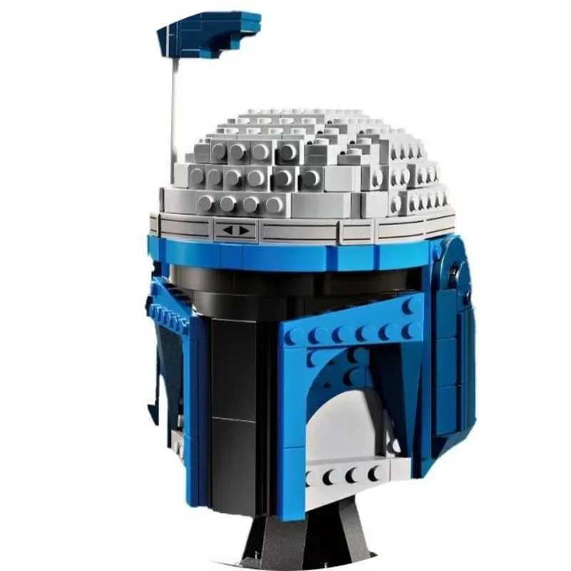 Space Battle Fighter Pilot Helmet Building Blocks Desk Decoration Bobas Leias Jangos Kylos Fetts Rens Bricks Gift Party Favors L251030SU5K