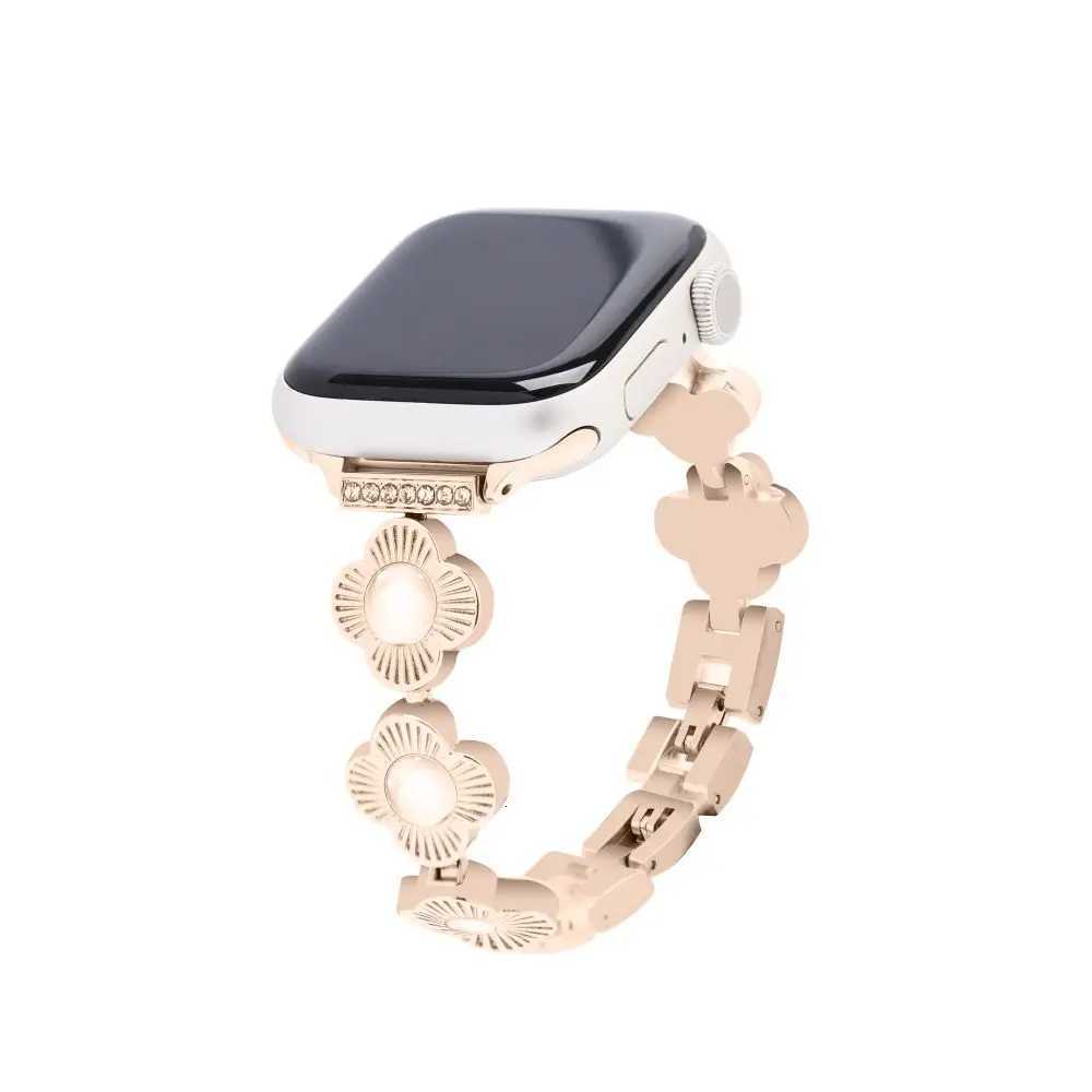 FourLeaf Band for IWatch Lightweight Adjustable and Jewelry Metal Strap for iWatch Series 9 8 7 6 5 4 3 2 1 Y251031