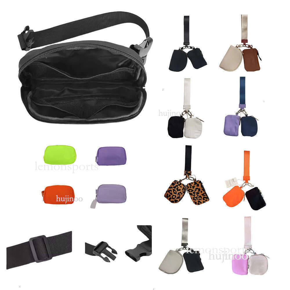 2025 wristlet clutch yoga gym mini Designer purse with detachable zipper luluity lemonism bag wrap around wrist guard wallet portable luluity lemonism keychain bag