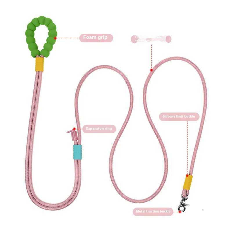 Holographic HandsFree Dog LeashCloudShaped Bubble Foam Handle with ClimbingGrade RopeAdjustable Waist Leash for Medium Dogs C251031