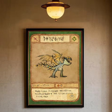 Poster waterproof wall painting high-quality printing movie poster living room retro room decoration