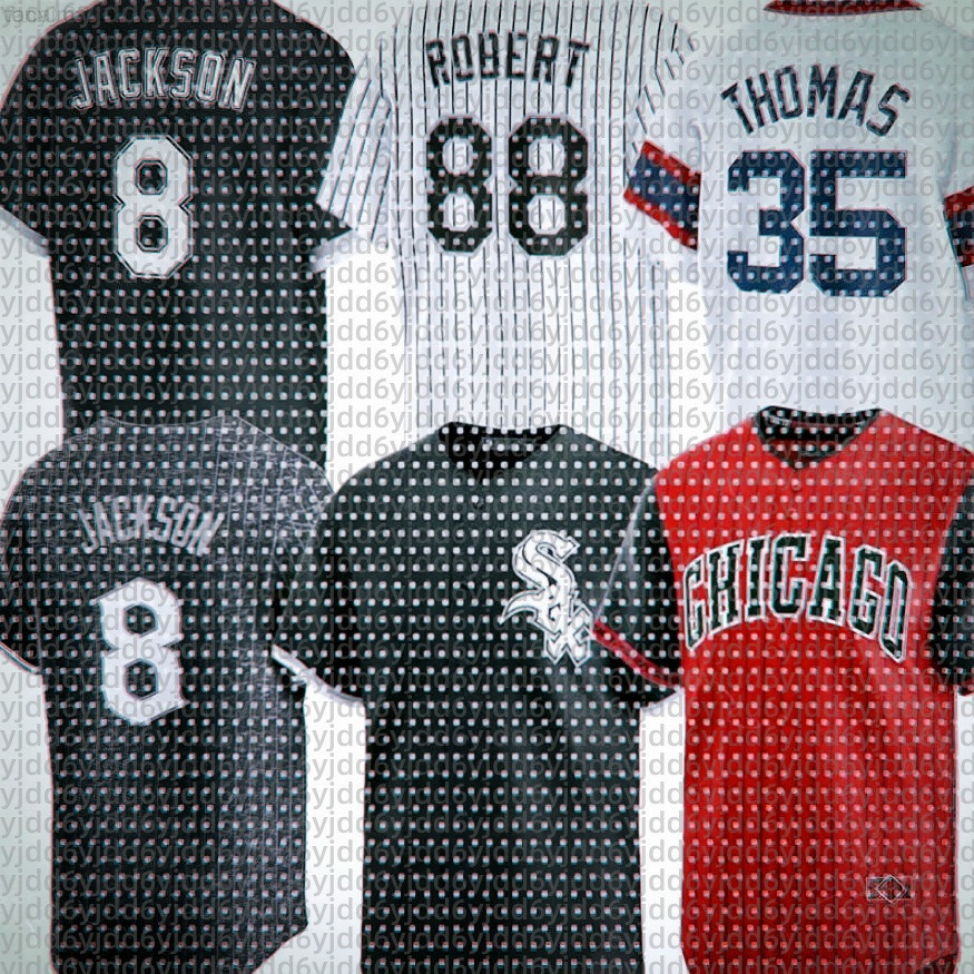 custom White Sox Baseball Jersey Frank Thomas Carlton Fisk Bo Jackson Luis Robert Jr. Korey Lenyn Sosa Andrew Benintendi Corey Julks Miguel Vargas Brooks Baldwin men