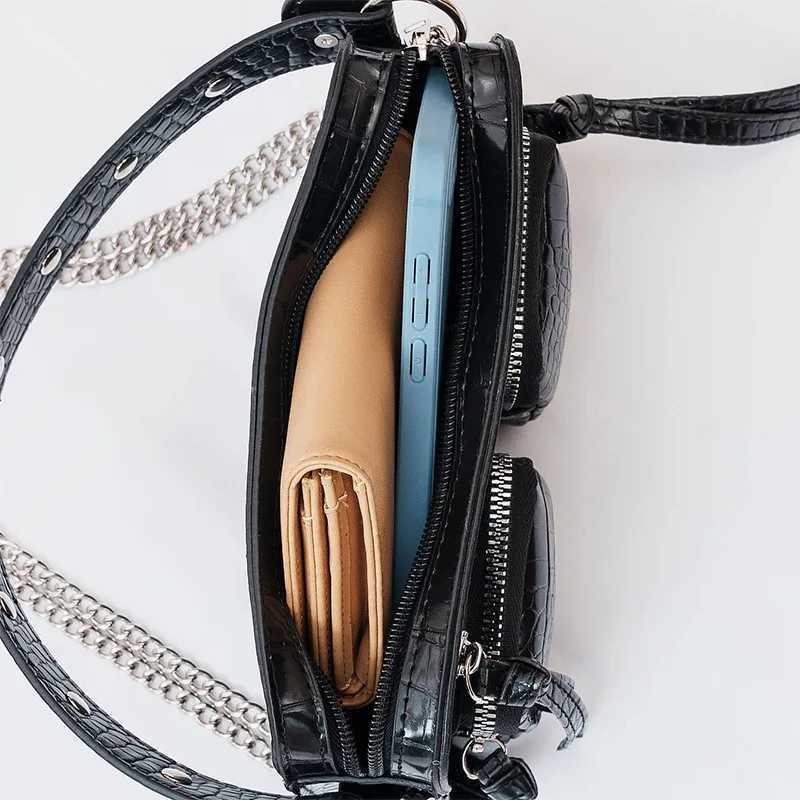 Luxury Alligator Women Handbags Crocodile Pattern Shoulder Bag Chains Crossbody Bags for Women Animal Print Flap Purses Clutch W251031