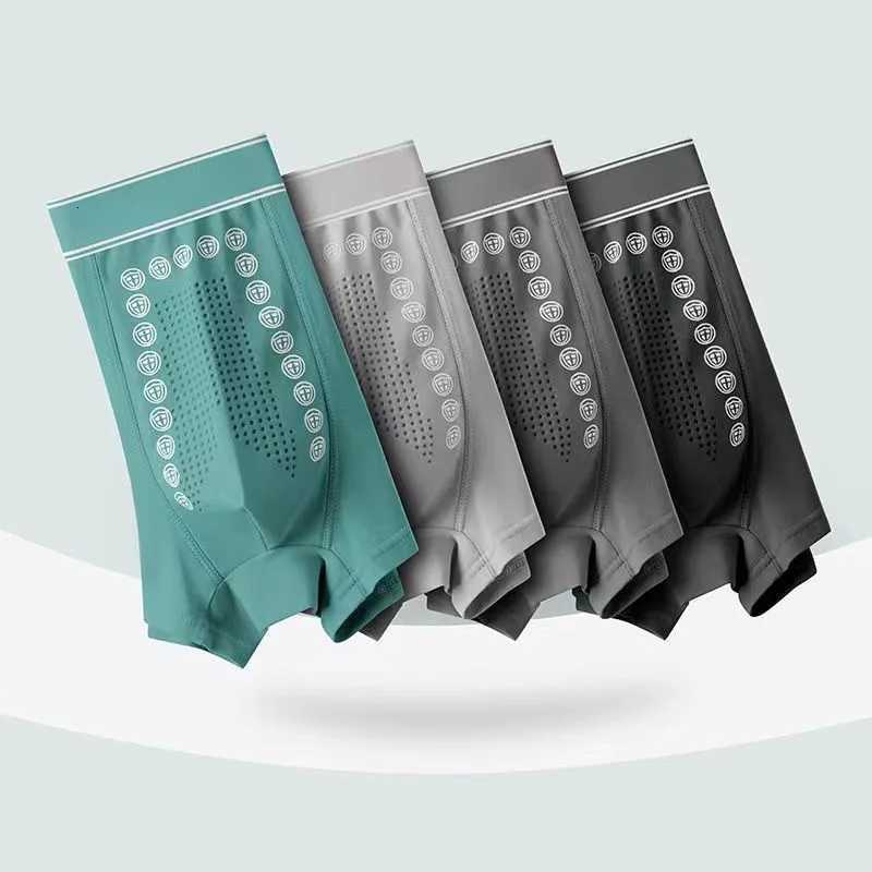 Mens Autumn Winter Boxer Massage Pants Comfortable Breathable Energetic With Mid Waist Flat Angle Four Cornered PantsT251031