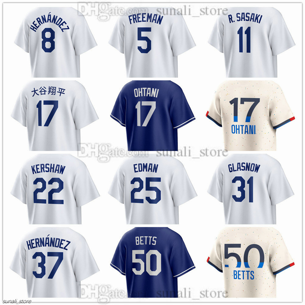 Men's Baseball Jerseys 51 Alex Vesia 70 Justin Wrobleski 38 Kirby Yates 68 Dalton Rushing 76 Alex Freeland 6 Hyeseong Kim 72 Miguel Rojas 12 Alex Call 23 Michael Conforto