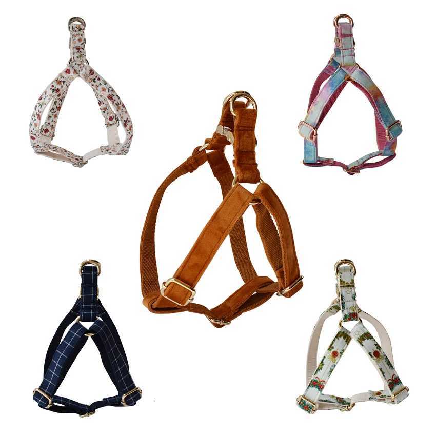 Dog Harness Custom Engraved Straps Printed Pet ID Harness Adjustable Necklace for Small Medium Puppy Teddy Bulldog C251031