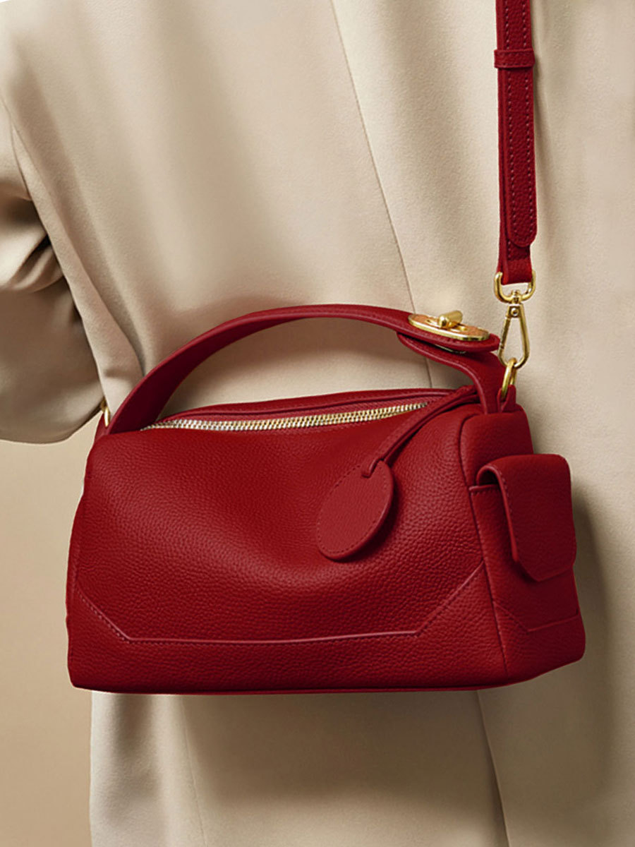 Vintage Red Pillow Handbag 2025, Exclusive Designer Shoulder Bag, Versatile and Fashionable Crossbody Tote