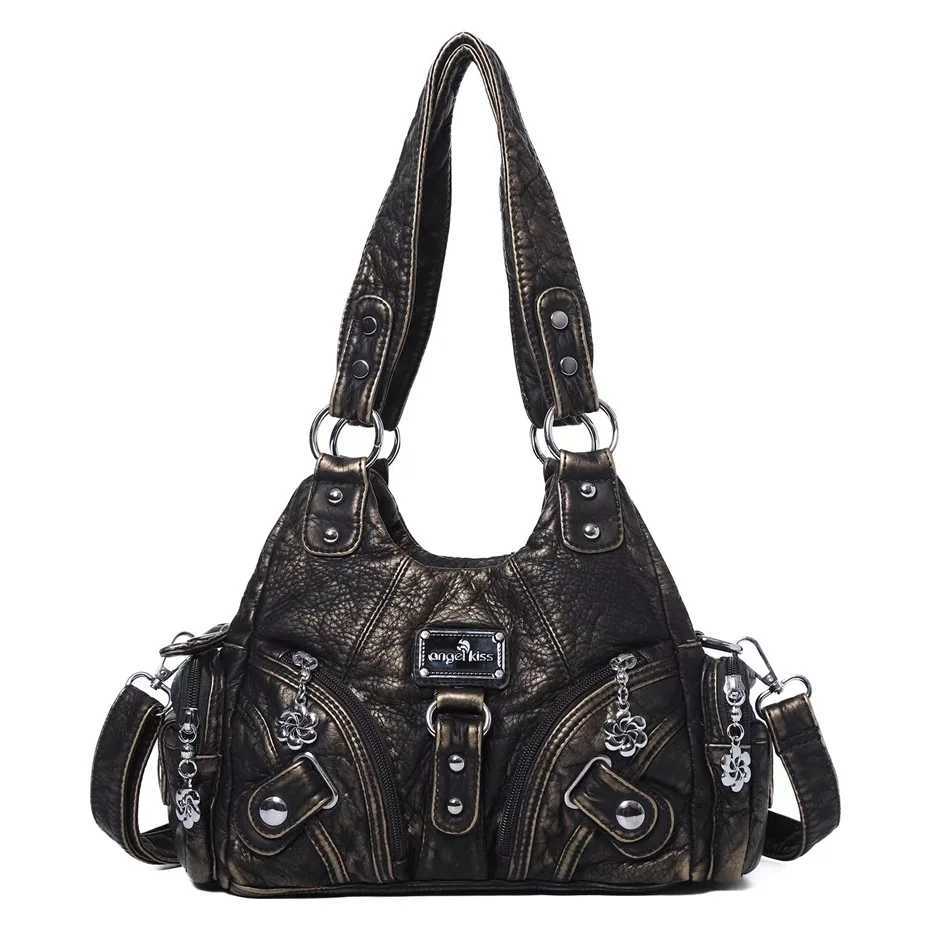 Women Handbags Soft Tote Bag Small Tophandle Fashion Satchel MultiPockets Crossbody Shoulder Bag Hobos Phone Pack W251031