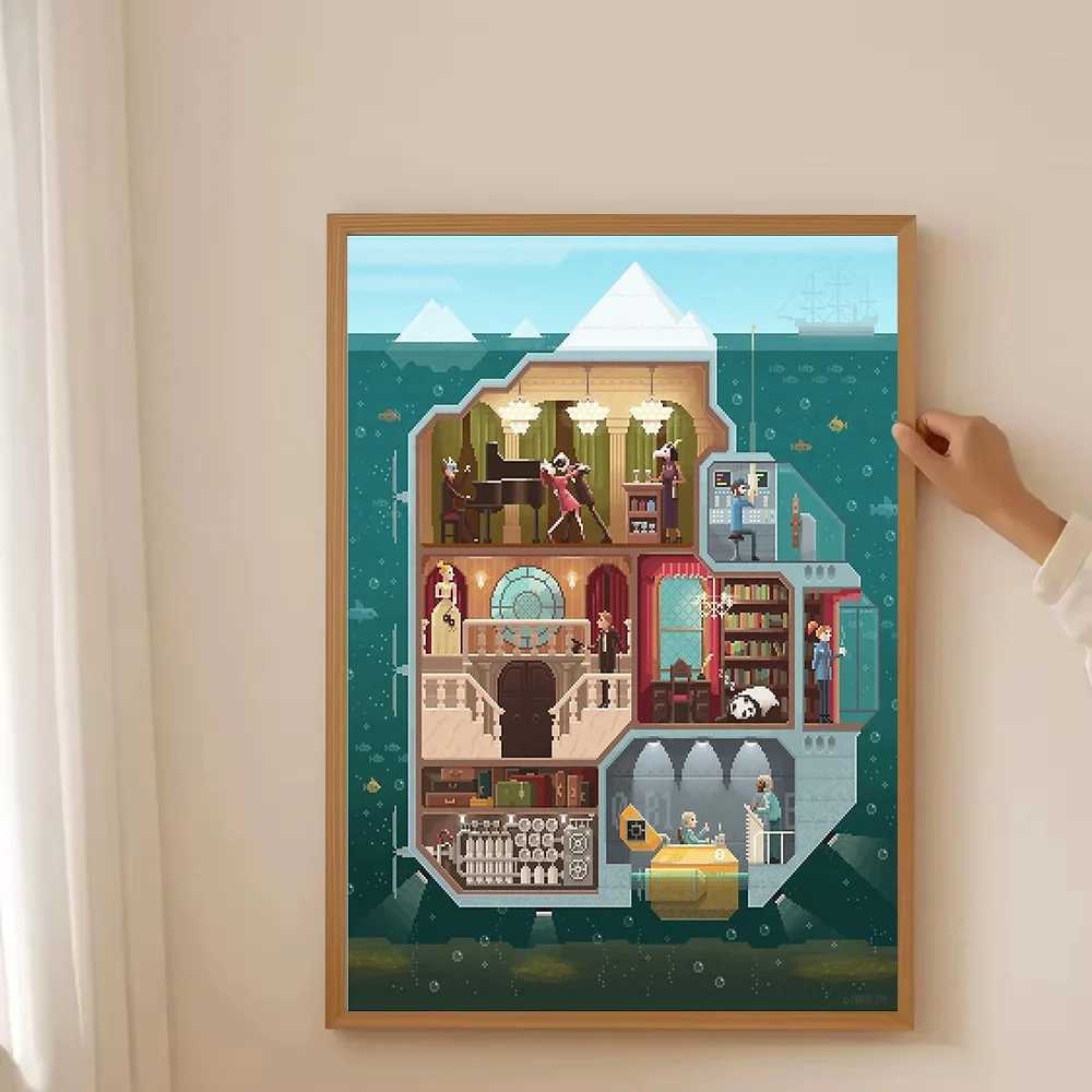 Mystical Forest Fox Canvas Wall Art Nature Wildlife Landscape Painting Home Decor Gift Modern Decor C251031