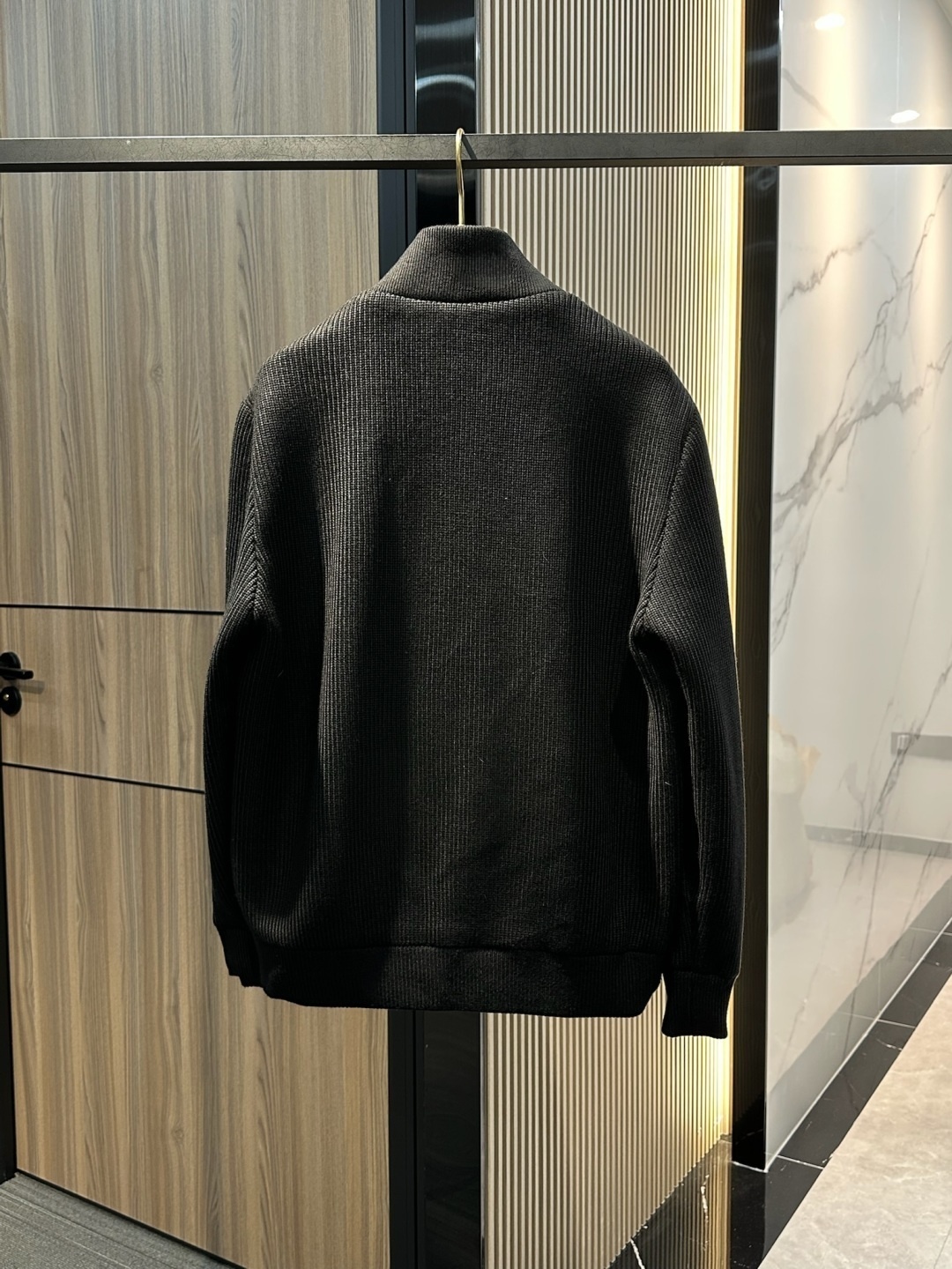 New Autumn/Winter Men's Wool-lined Zip-up Cardigan