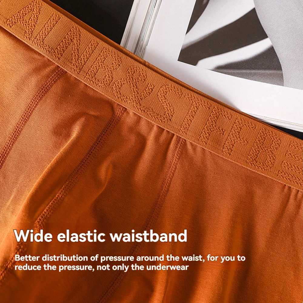 3PCSPack 100 Cotton Antibacterial Boxers Hombre Doublelayer Breathable Hygroscopic U Pouch Underwear Fashion Mens PantiesT251031