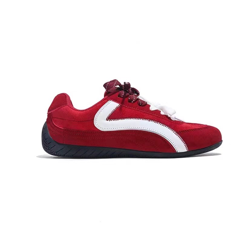 Jifffly Apple Red Dexun for Women 2025 Summer New Trendy Thin Sole Versatile Casual Racing Shoes