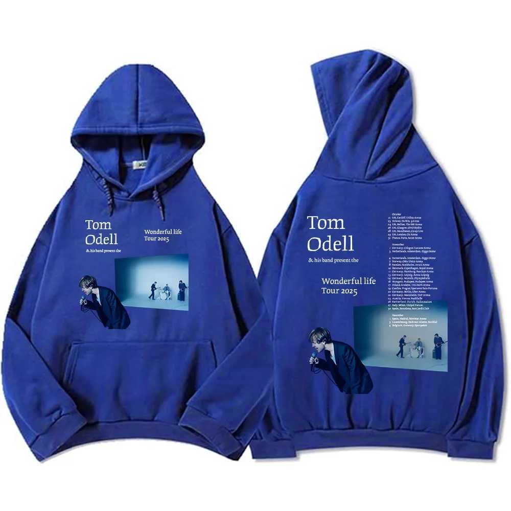 Tom Odell His Band Present The Wonderful Life Tour 2025 Hoodies Fleece Warm Male Hooded Sweatshirt Casual Loose Men Pullovers J251031
