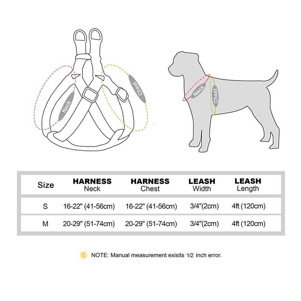 Personzed Dog Harness and Leash Set PU Leather Dogs Harness Free Engraved ID Buckle for Small Medium Large Dogs Pitbull Pug C251031