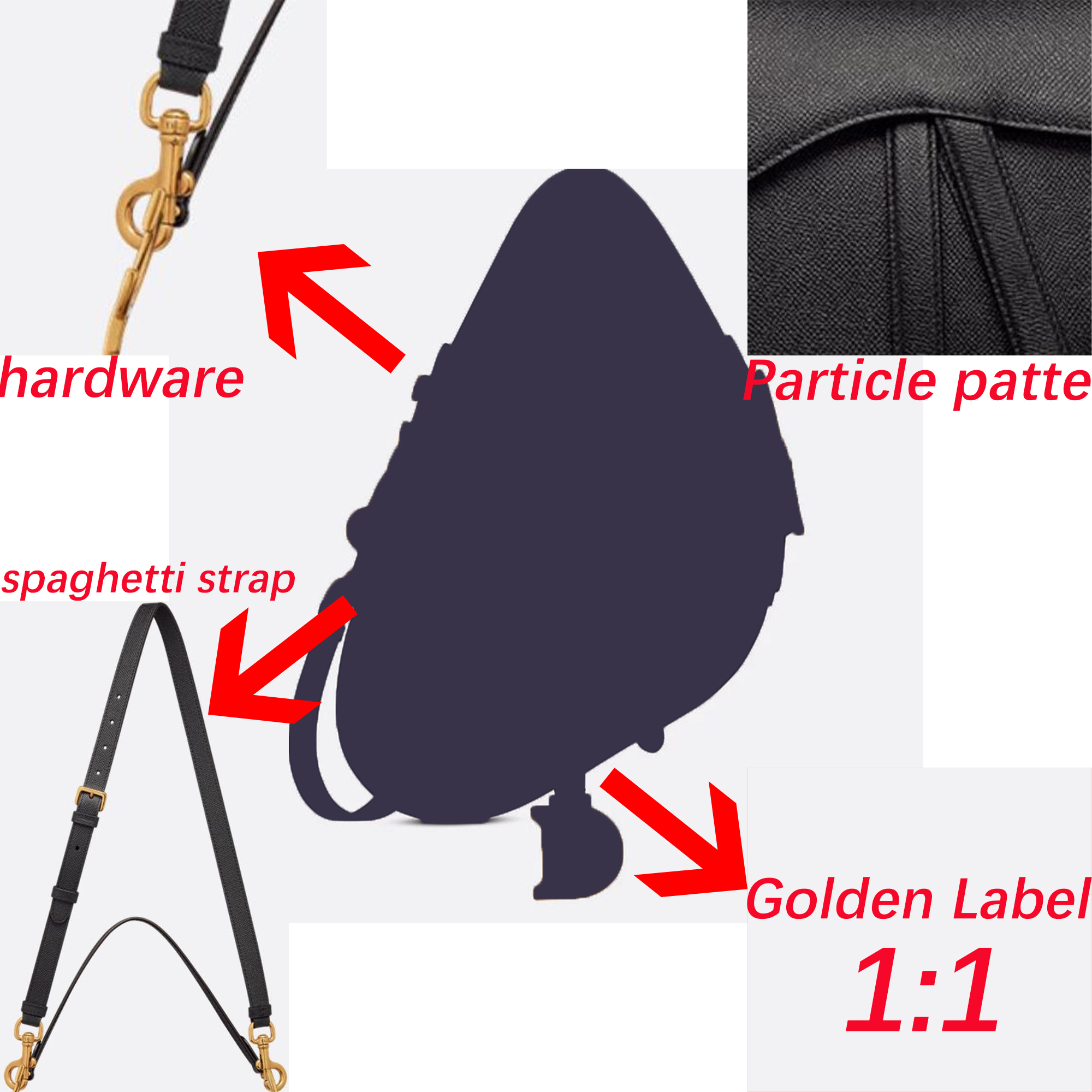 Designer bag handbag shoulder bag saddle bag Fashion Leather underarm bag Luxury Cross Body Totes Clutch Hobo Messenger bag high quality bags