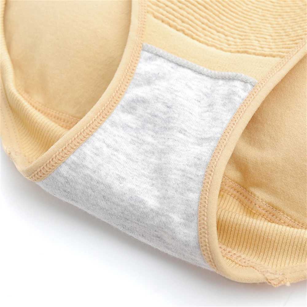 Womens HipLifting Panties MidWaist Cotton Fake Butt Comfortable Breathable Beautiful Buttocks Pads Panties Shaping Underwear L251030