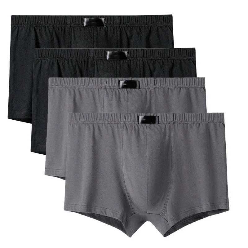 4PcsLot Mens Panties Male Underpants Shorts Boxers Underwear Slip Cotton Large Size 5XL 6XLT251031