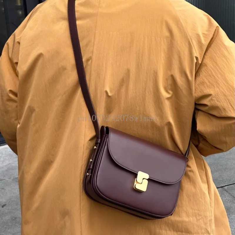 Genuine Leather Shoulder Bag for Women Crossbody Bag Female Luxury Designer Bags Classic Crossbody Square Bags Commuting Bag W251031