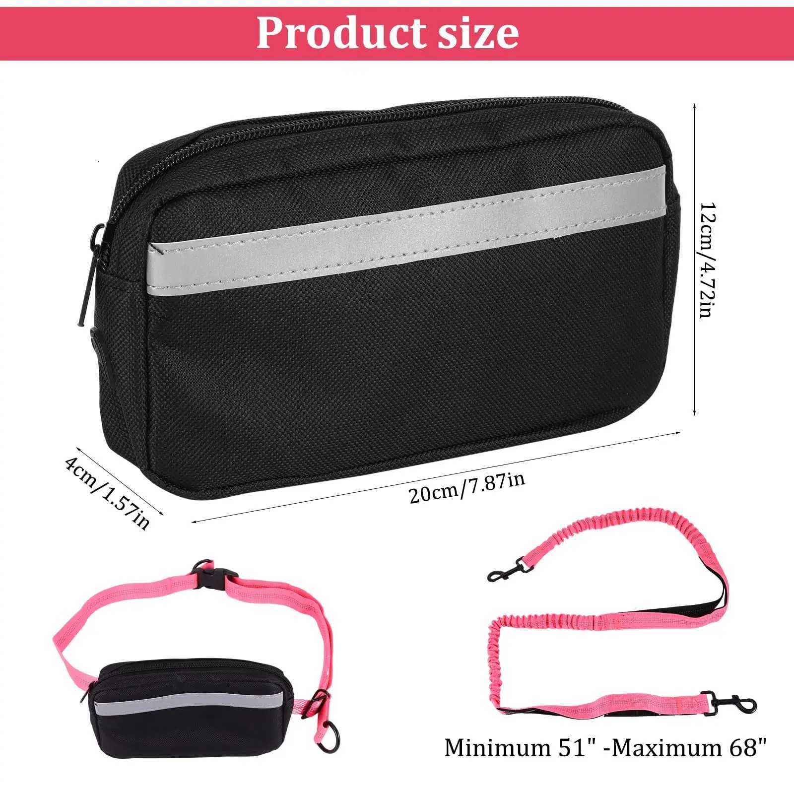 Reflective Dog Running LeadHands Free Dog Leash With Removable Waist Bag And Double Handle LeashSuitable For All Dogs Breeds C251031