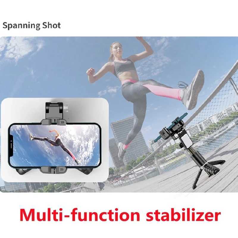 Handheld Gimbal Stabilizer Selfie Stick Tripod For iPhone Android Cell Phone Mobile Smartphone Camera Hand Portable Cellphone Y251011