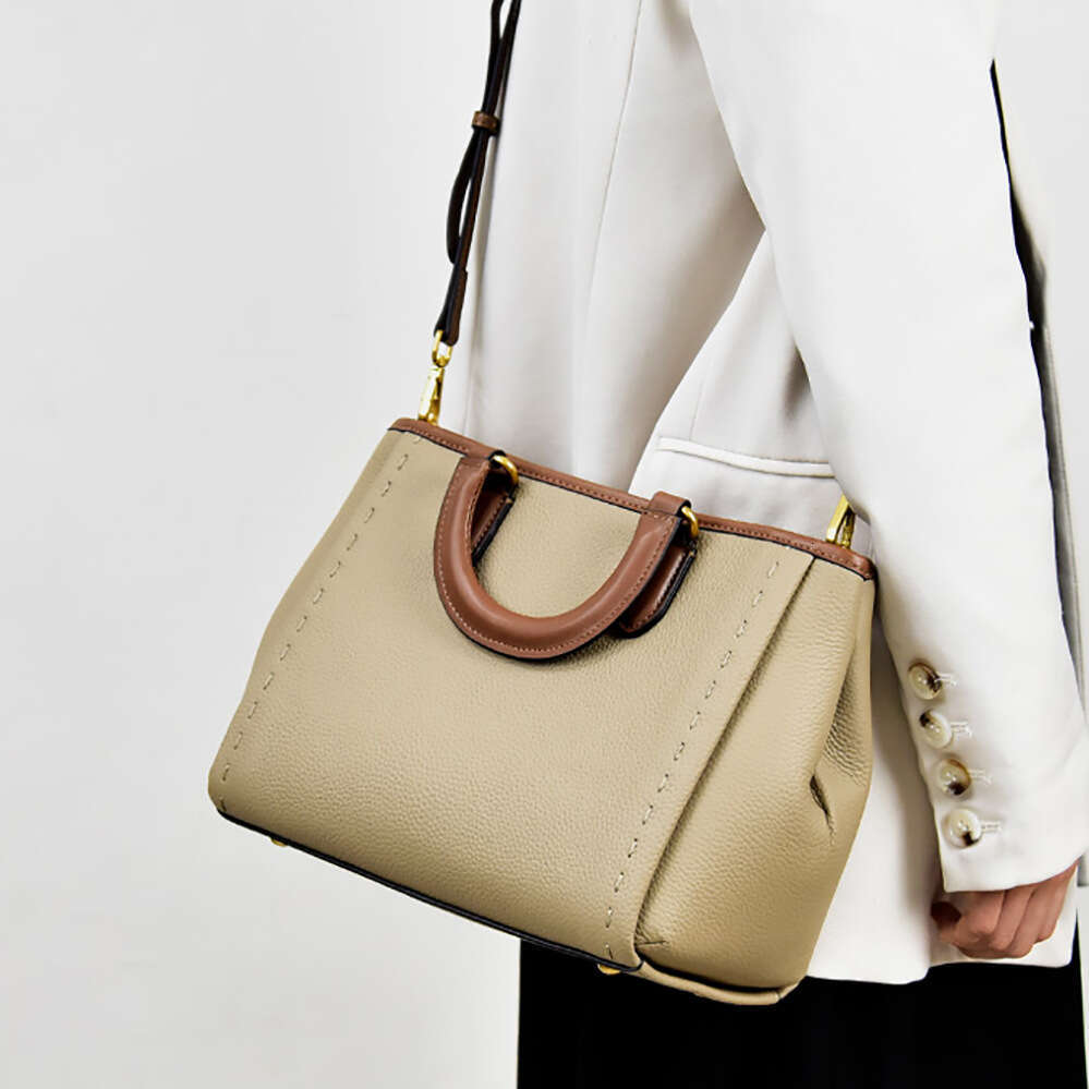 Luxury Bag Designer Genuine Leather Women S New Commuter Elegant High End First Layer Cowhide Shoulder Tote Bag Handbag