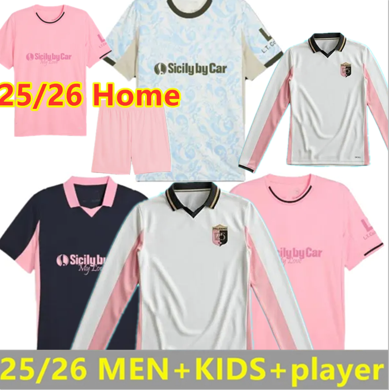 25 26 palermos soccer jerseys segre Di mariano LUND SEGRE CGMES VASIC DIAKITE buttaro brunori whie football shirts short sleeve uniforms 125TH soccer jersey s-4xl