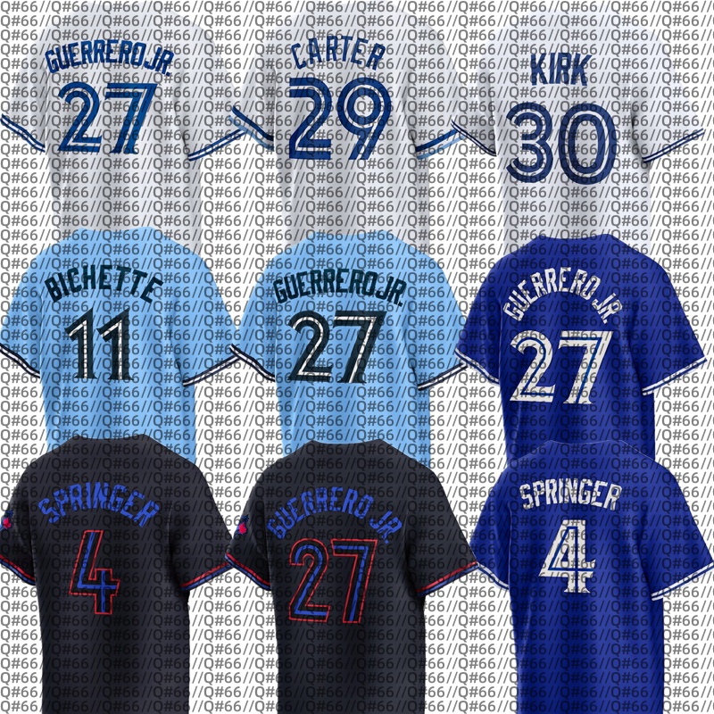 Torontos Custom Blue Jays Baseball Jersey men Joe Carter Vladimir Guerrero Jr. Bo Bichette George Springer Alejandro Kirk Kevin Gausman Trey Yesavage Ernie Clement