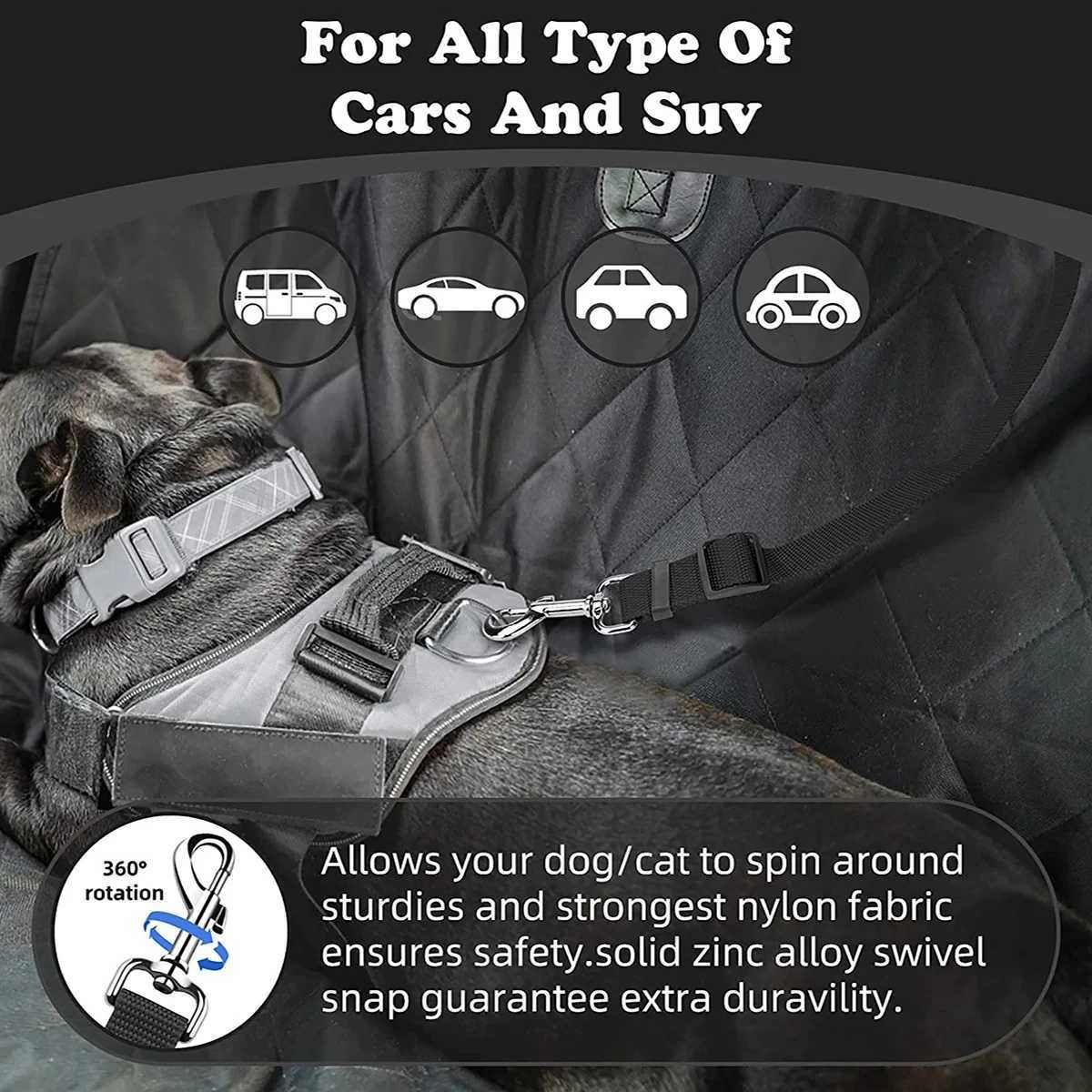 1pc Pet Dog And Cat Seat Belt Car Headrest Restraint Adjustable Safety Rope Car Seat Belt C251031