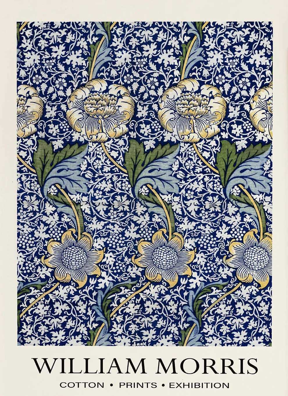 Nordic William Morris Garden Flower Poster Vintage Botanical Art Nouveau Canvas Painting Wall Art Picture Living Room Home Decor C251031