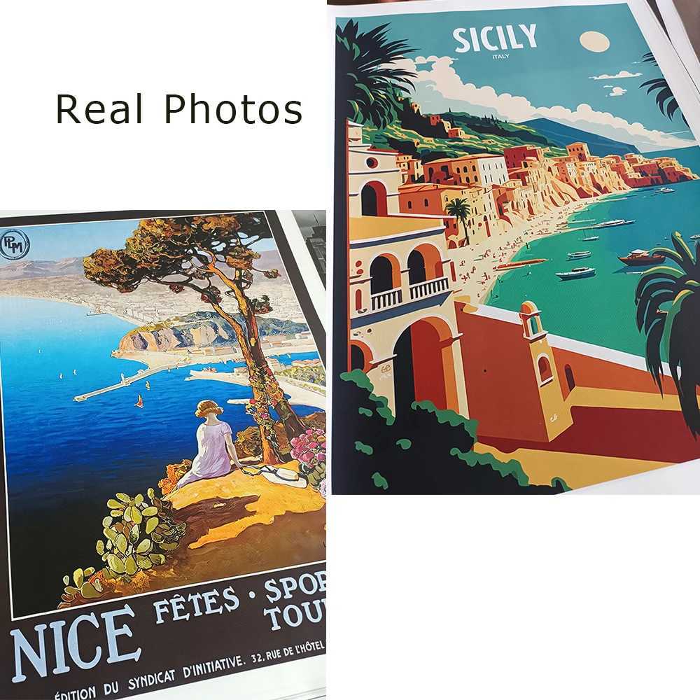 Granada Travel Poster Spain Seville Travel Prints Istanbul Cityscape Turkey Travel Canvas Painting Travel Wall Art Home Decor C251031