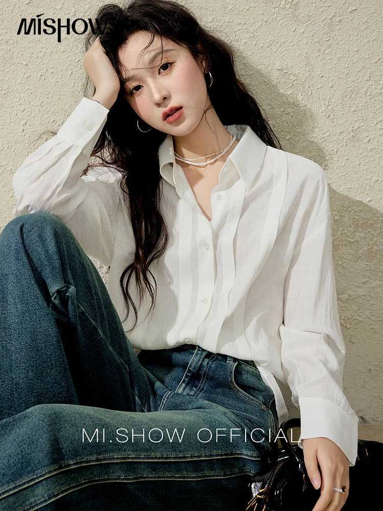 MISHOW Office Lady Spring Jeans for Women 2025 New High Waist Slim Retro Trousers Female Fashion Straight Long Pants MXE16K0872 J251031