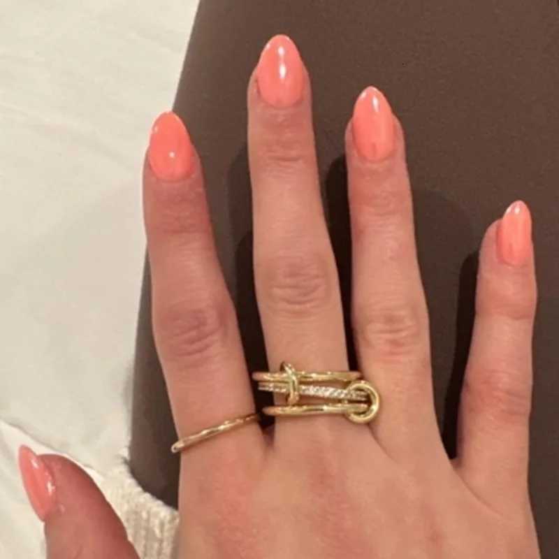 Stainless steel Stackable Rings for Women Non Tarnish Cubic Zirconia Rings Gold Color Multi Ring Mixed Metals Stack Rings SetXJ251031