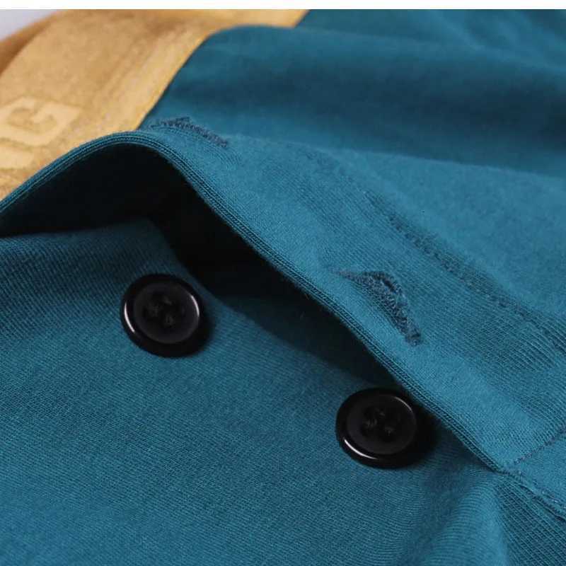 Wangjiang Mens Cotton U Convex Boxer Shorts Open Front Sexy Men Underwear Breathable Intimate Underpants Button Front PantiesT251031