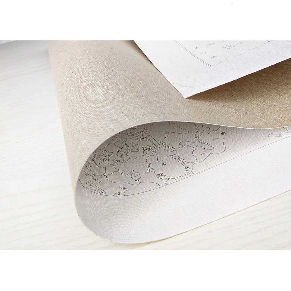 GATYZTORY Picture Painting By Numbers For Adults Forest Animals Drawing Coloring By Numbers Handmade Acrylic Paint For Home Deco C251031