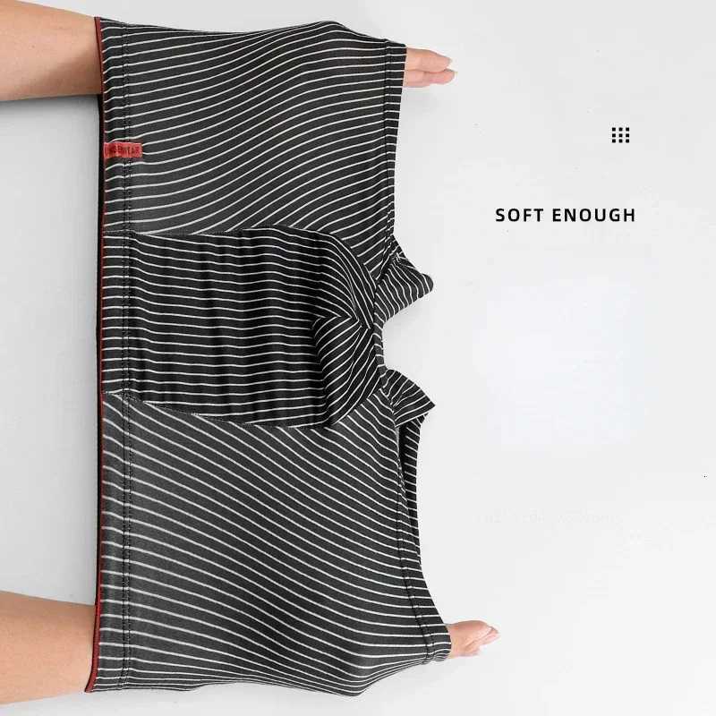 Stripe Boxers Briefs Men Underwear Knickers for Men Panties Underpants Shorts Fashion Lingerie Under Wear Sexy BoxerT251031