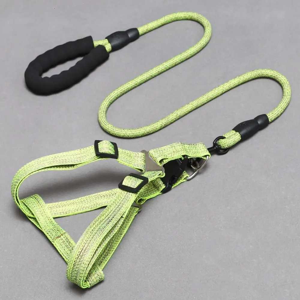 Adjustable Dog Harness and Leash Set Lightweight Escape Proof Pet Chest Strap Soft Comfortable Cat Collar Lead Leash Walking C251031