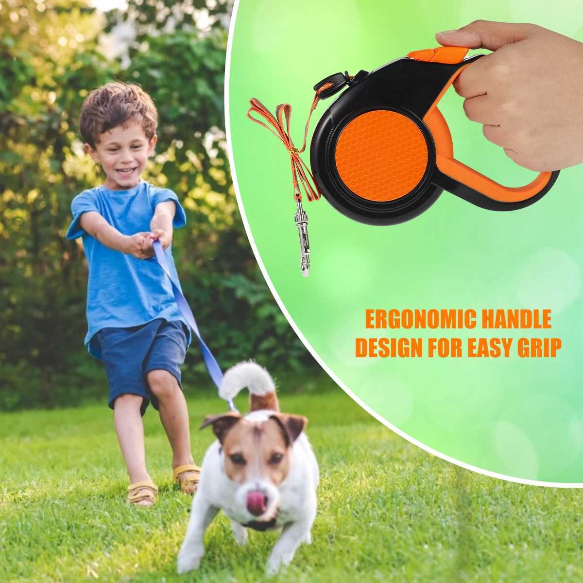 8m 50kg Dog Leash Retractable Roulette Collar for Small Big Dog Accessories Adjustable Durable Walking Hiking Bulldog Rope C251031
