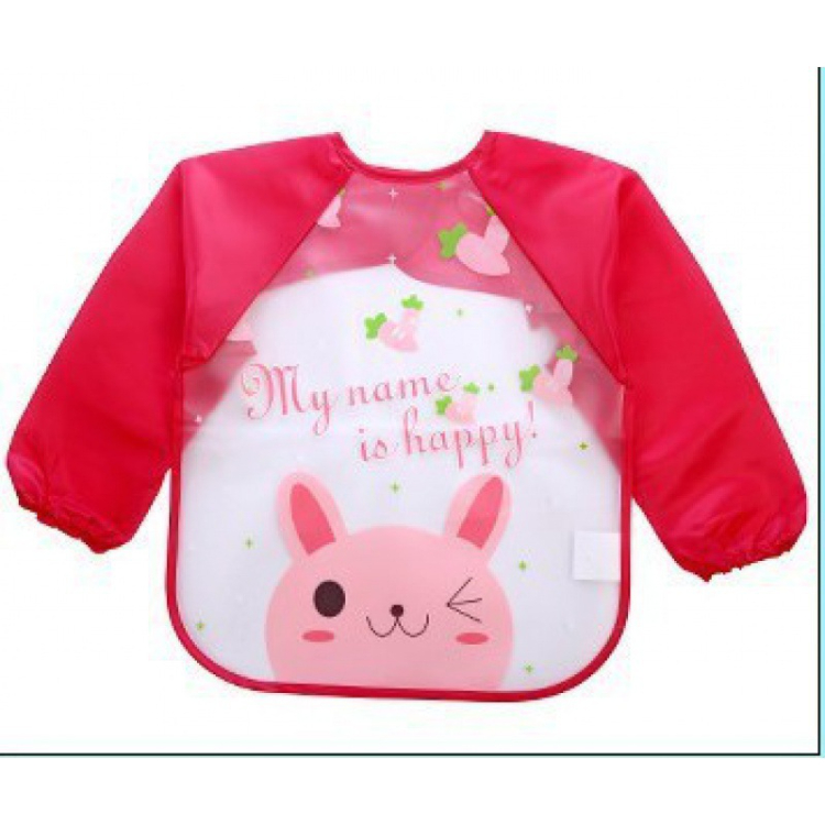 Baby Toddler Cartoon Overalls Waterproof Long Sleeve Bibs Children Kids Feeding Smock Apron Eating Clothes Burp Cloths 17 styles C3435