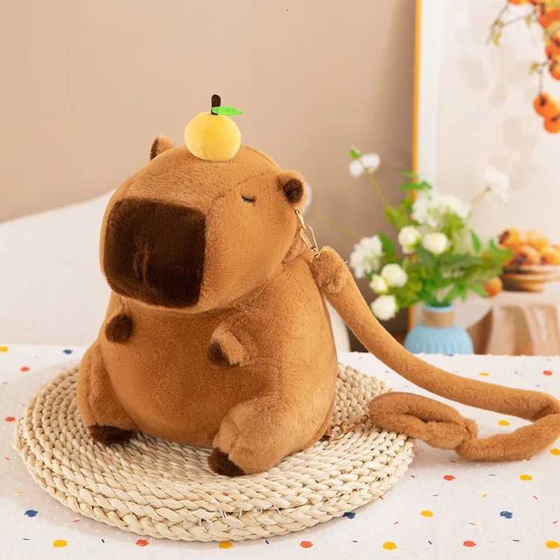 Capybara Plush Backpack Kawaii Fashion Plushie Doll Fur Bag Childrens Bag Shoulder Bag Mini Knapsack Bags Gifts For Girlfriend W251031