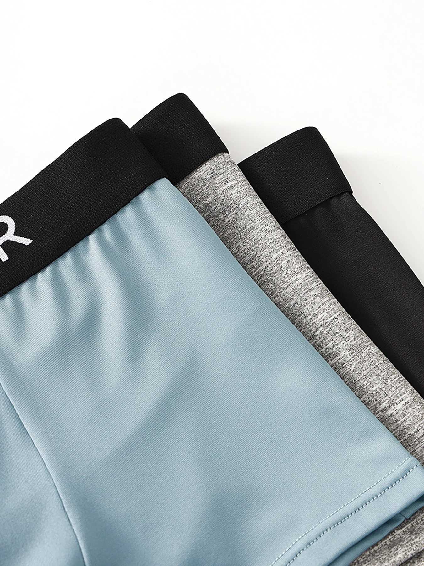 Mens 5Pack Boxer Briefs UNDERWEAR Waistband Multi Color Underwear SetT251031