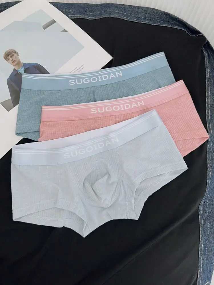 2pcslot mens flat angle underwear with thread Modal low waisted sexy Ushaped protruding comfortable soft and breathableT251031