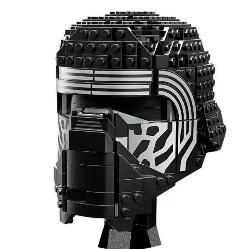 Space Battle Fighter Pilot Helmet Building Blocks Desk Decoration Bobas Leias Jangos Kylos Fetts Rens Bricks Gift Party Favors L251030SU5K