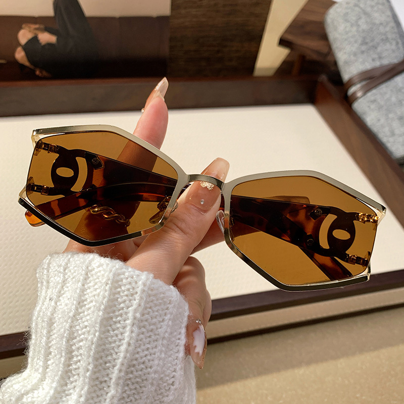 Designer Sunglasses For Men Women Sunglasses Fashion Classic Round Sunglasses Luxury Polarized Goggle Pilot Alloy Frame UV400 Eyewear KP700