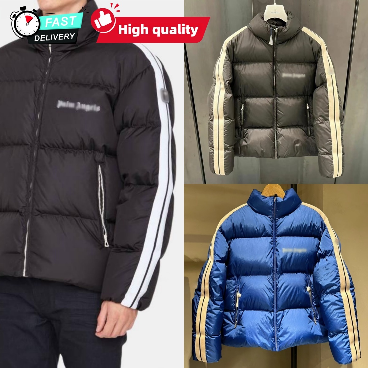 TOP Quality Palm and Mcler co-branded Down jacket Mens puffer jackets coat classic designer fashion winter jacket womens outdoor casual warm and fluffy clothes