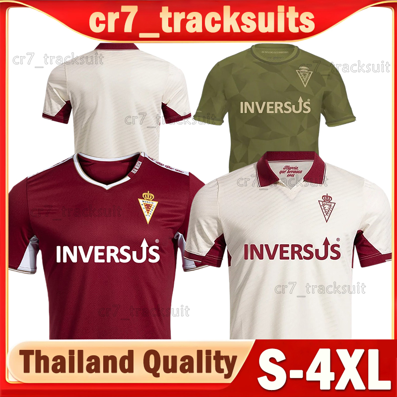 XXXL 4XL 2025 2026 Real Murcia CF Soccer Jerseys EKAIN FLAKUS BOSILJ PALMBERG LEON Football Shirts SCHALK A.BUSTOS PEDRO BENITO ZEKA JUAN CARLOS Men Uniforms kits