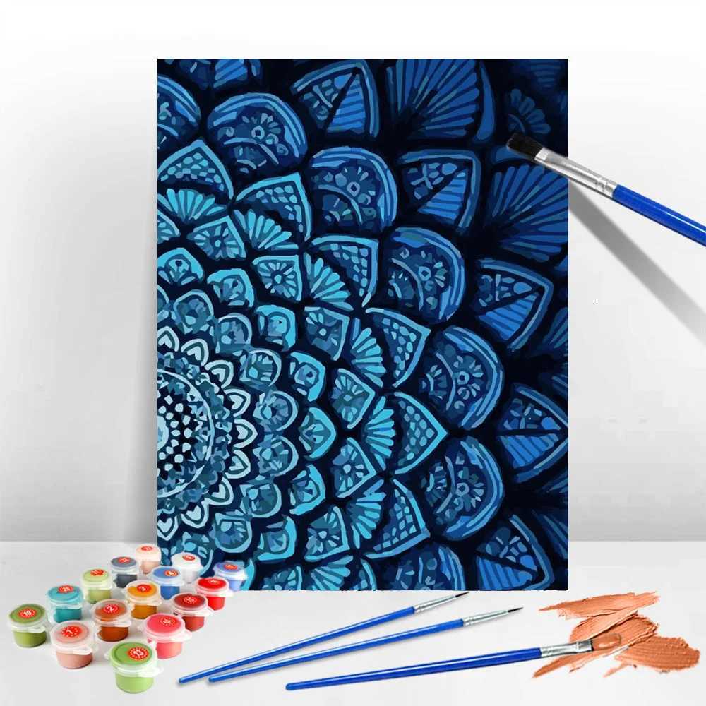 HUACAN Painting By Numbers Mandala Abstract Handpainted Art Craft Home Decor Draw On Canvas Flower Unique Gift Kit C251031