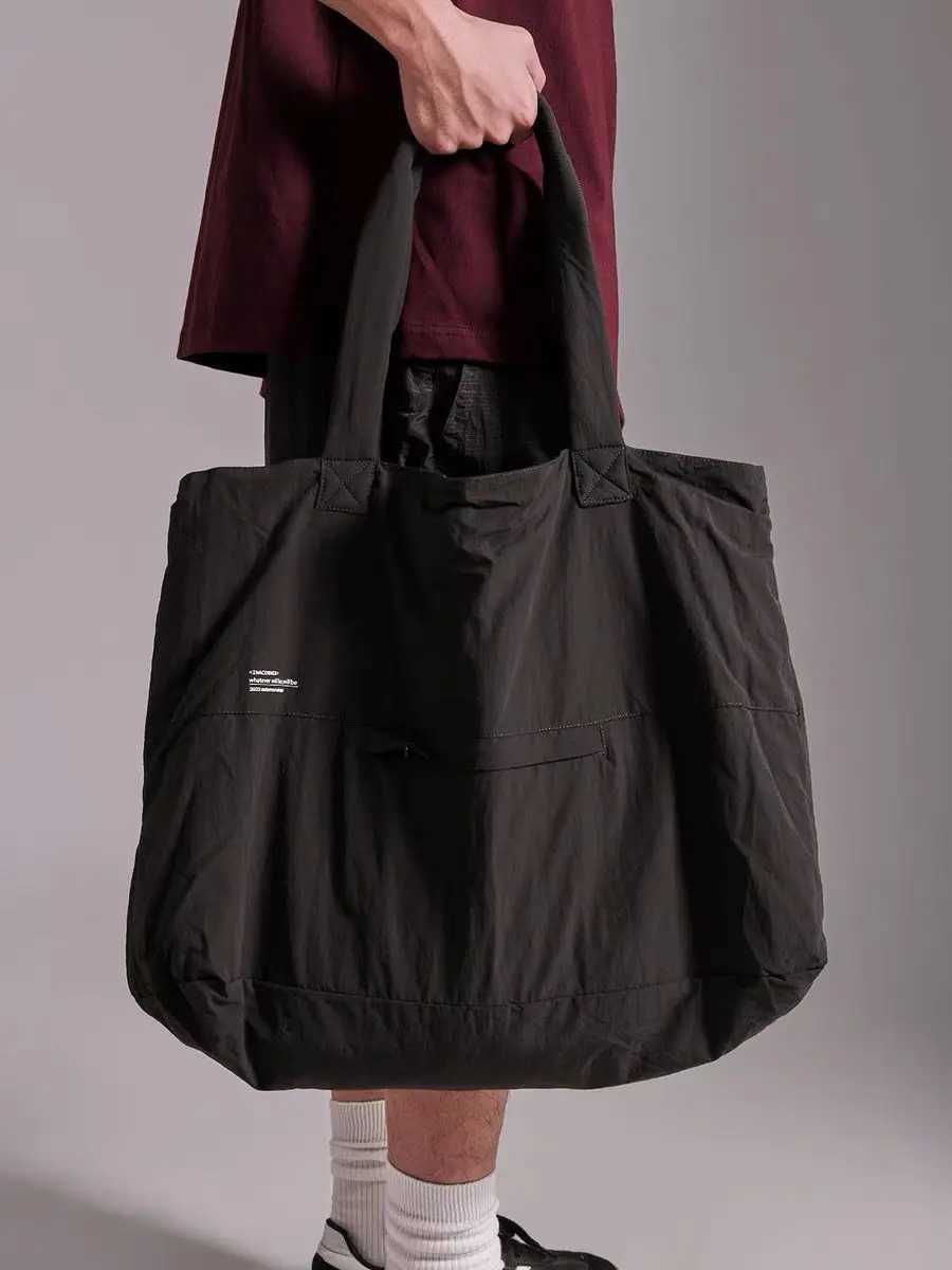 Tote Bag 2024 New Fashion Simple Office Lady Nylon Splashproof Shoulder Bag Handbag Allmatch W251031