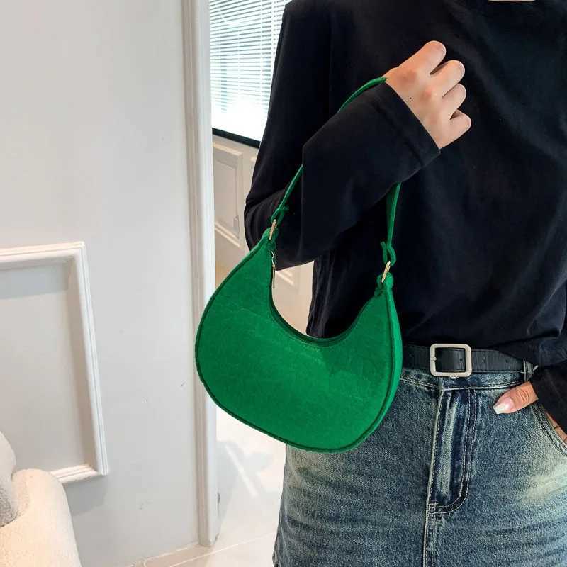NEW Womens Bag Soft Trendy Korean Version Underarm Bag Solid Color Ladies Handbags Fashion Design Girls Small Shoulder Bags W251031