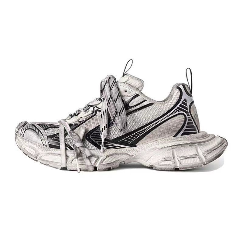 3XL Sneakers Worn Out Designer Shoes Dirty Old Design Triple Black White Yellow Red Fashion Man Vintage Sport Casual Chunky Platform Trainers